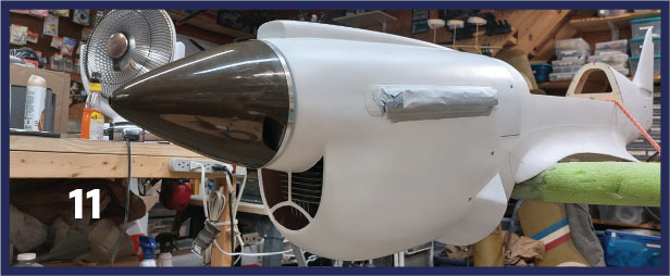 he fiberglass cowling fits well. The P-40 looks as though it is smiling! 