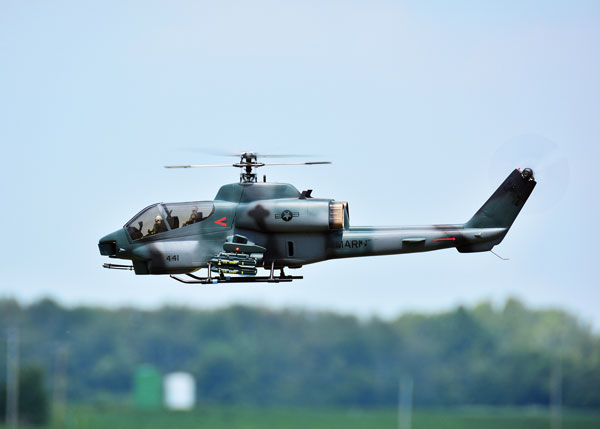 Brian Shaw’s 1/12-scale AH-1 Cobra uses Align Trex 500 mechanics. Brian placed second in Sport Scale.