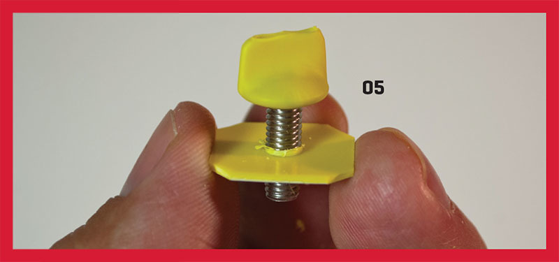 Your plastic retainer should thread onto the screw with some resistance. 