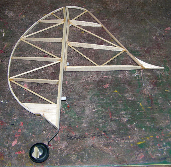 the built-up rudder assembly