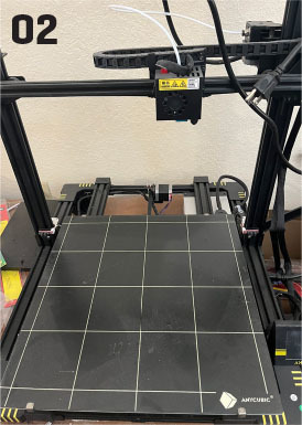 The Anycubic 3D printer. 