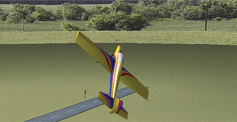 A screenshot using Direct X on a computer with a video card running RealFlight G1. 