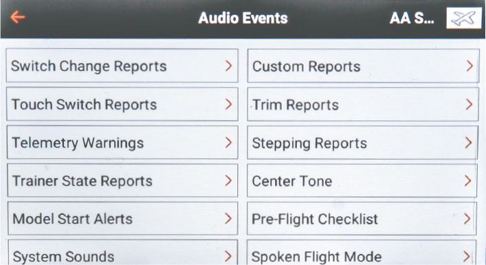 Audio Events give the user a wide array of callouts, etc. to be defined and assigned as needed. You can create a preflight list and have it call out if this is wanted. Audio events are very customizable. 