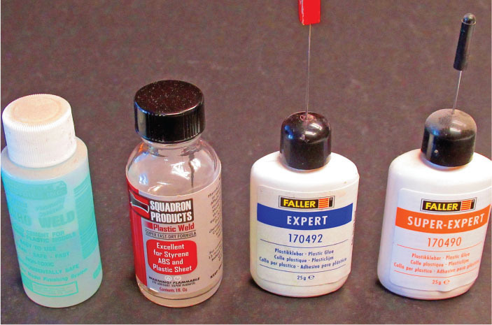 These are the basic adhesives and weld cements that are used to assemble vacuum-formed plastic cowlings, wheel pants, and other accessories that are provided in many of today’s RC model kits. 