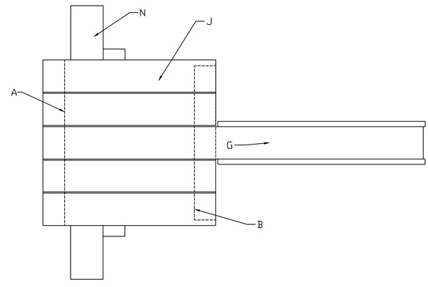 This is the parts key for the bench-top assembly, which is depicted in this drawing. 