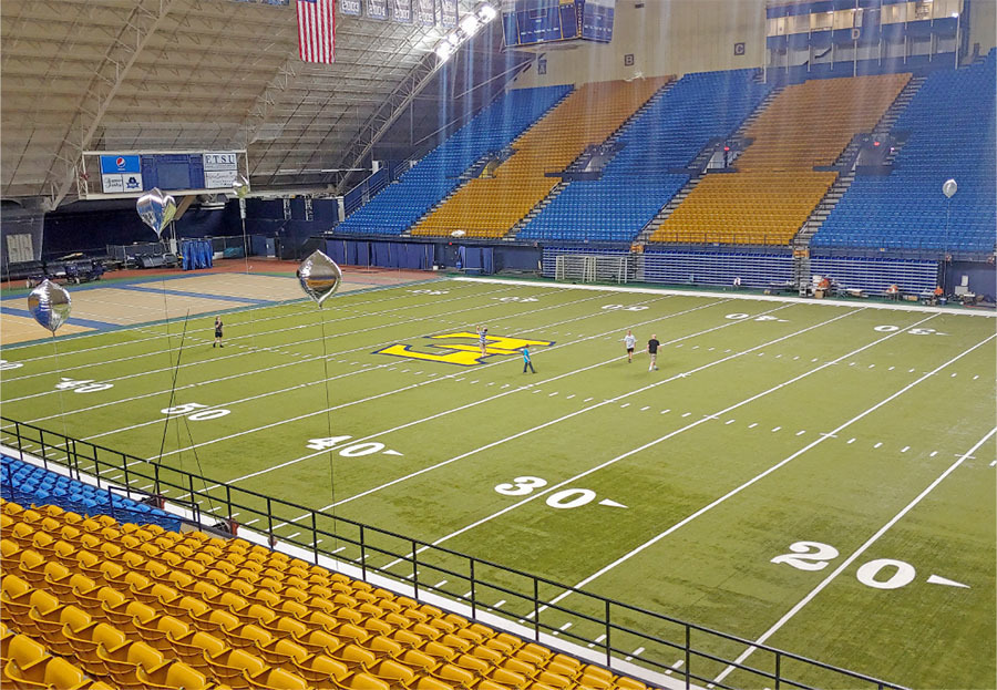 Indoor flying at the ETSU Mini-Dome in Johnson City TN, is again a reality, thanks to the work of NFFS President Dave Lindley. 