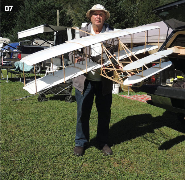  Jim’s Wright Flyer from a Radical RC kit flew magnificently during NEAT weekend! 