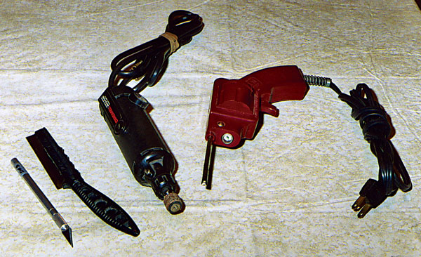 Shown are common workshop tools. Having and using the proper device for a specific job is a safe practice. Learn to use all your tools in a safe manner.