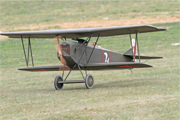 Steve Eagle’s Balsa USA Fokker D.VII is a veteran Fun Scale competitor and a great Dawn Patrol model too. It uses a G-38 engine for power and features a Russian color scheme. 