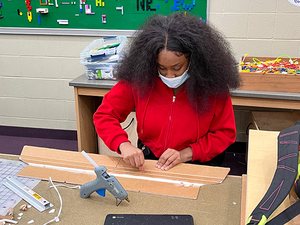 The students had a great time building the aircraft that they would soon fly. As with most modelers, opinions were split about whether it is more fun to build or to fly. 