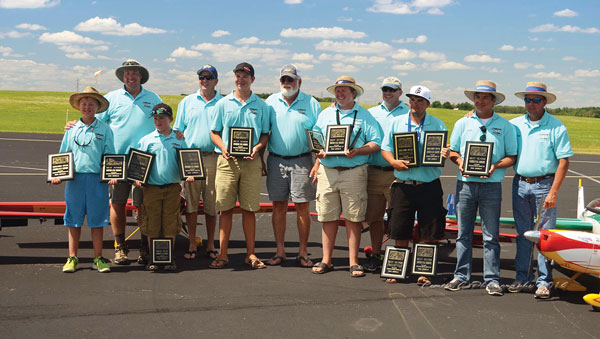 Several of those who attended the Clover Creek summer camp before this year’s RC Scale Aerobatics contest took home plenty of hardware.