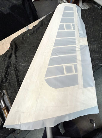 The Profi Cover 2 material is cut to shape and ready to iron on. 