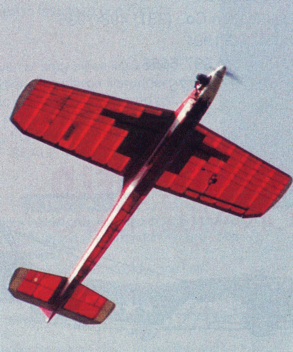 Martha’s wingspan is 64 inches; wing area, 6.7 sq. ft.; empty weight, 5.6 pounds; engine, O.S. FS 61; radio, Futaba. 