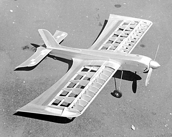 The author built this slightly modified version of the El Diablo. The model featured an inverted engine mounting and a swept-back fin. Sarpolus photo. 