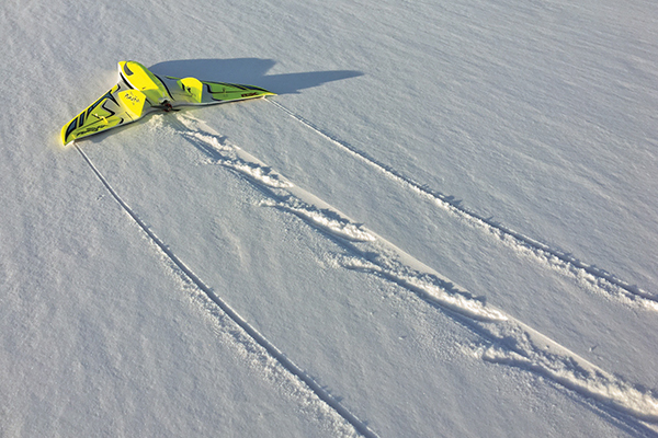 landing the pirana is no problem even on snow